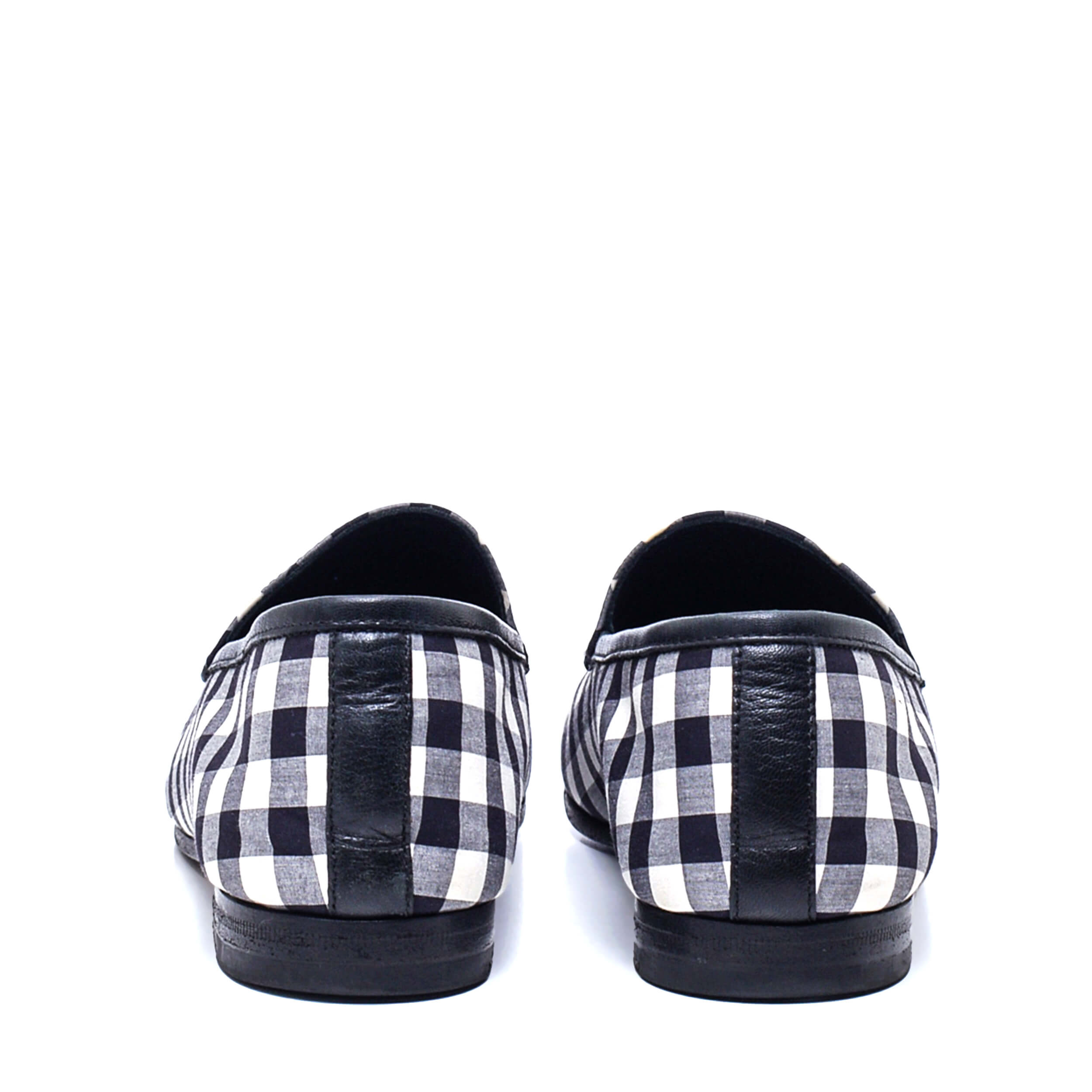 Gucci - Joordan Horsebit  Gingham Loafers / 37,5